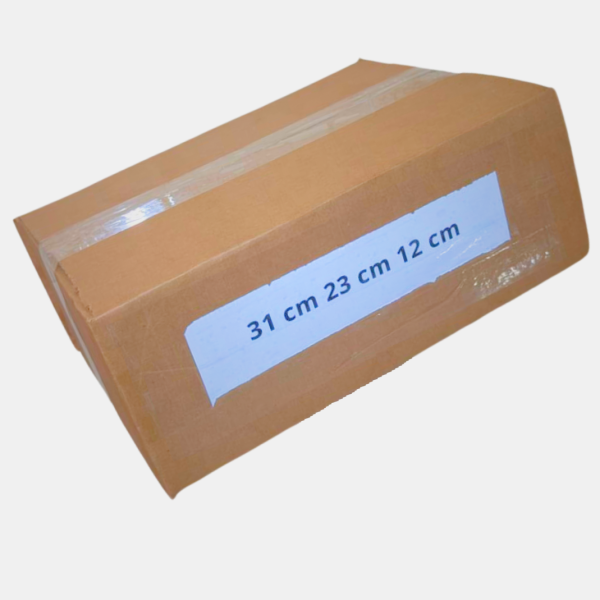 boite carton ouverte 31cm 23cm 12cm